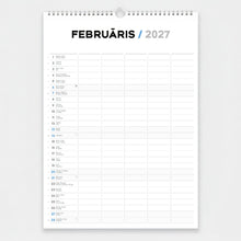 Load image into Gallery viewer, Vertikāls sienas kalendārs - plānotājs 2027