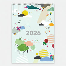 Load image into Gallery viewer, Klasisks sienas kalendārs - plānotājs ar ilustrācijām 2026