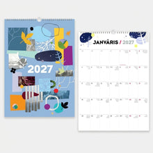 Load image into Gallery viewer, Klasisks sienas kalendārs - plānotājs ar ilustrācijām 2027