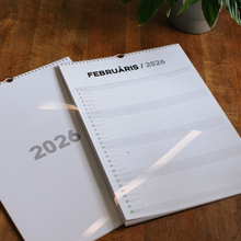 Load image into Gallery viewer, Vertikāls sienas kalendārs - plānotājs 2026