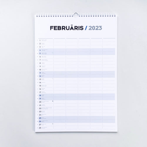 Vertikāls sienas kalendārs - plānotājs 2023